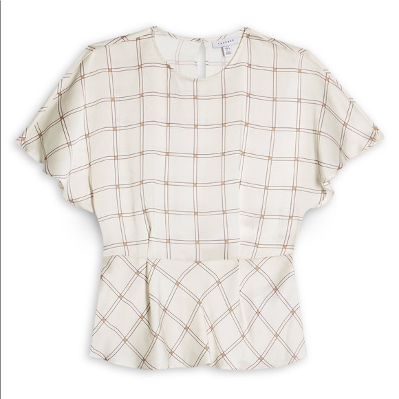 Topshop Check Blouse - Picture 4 of 5